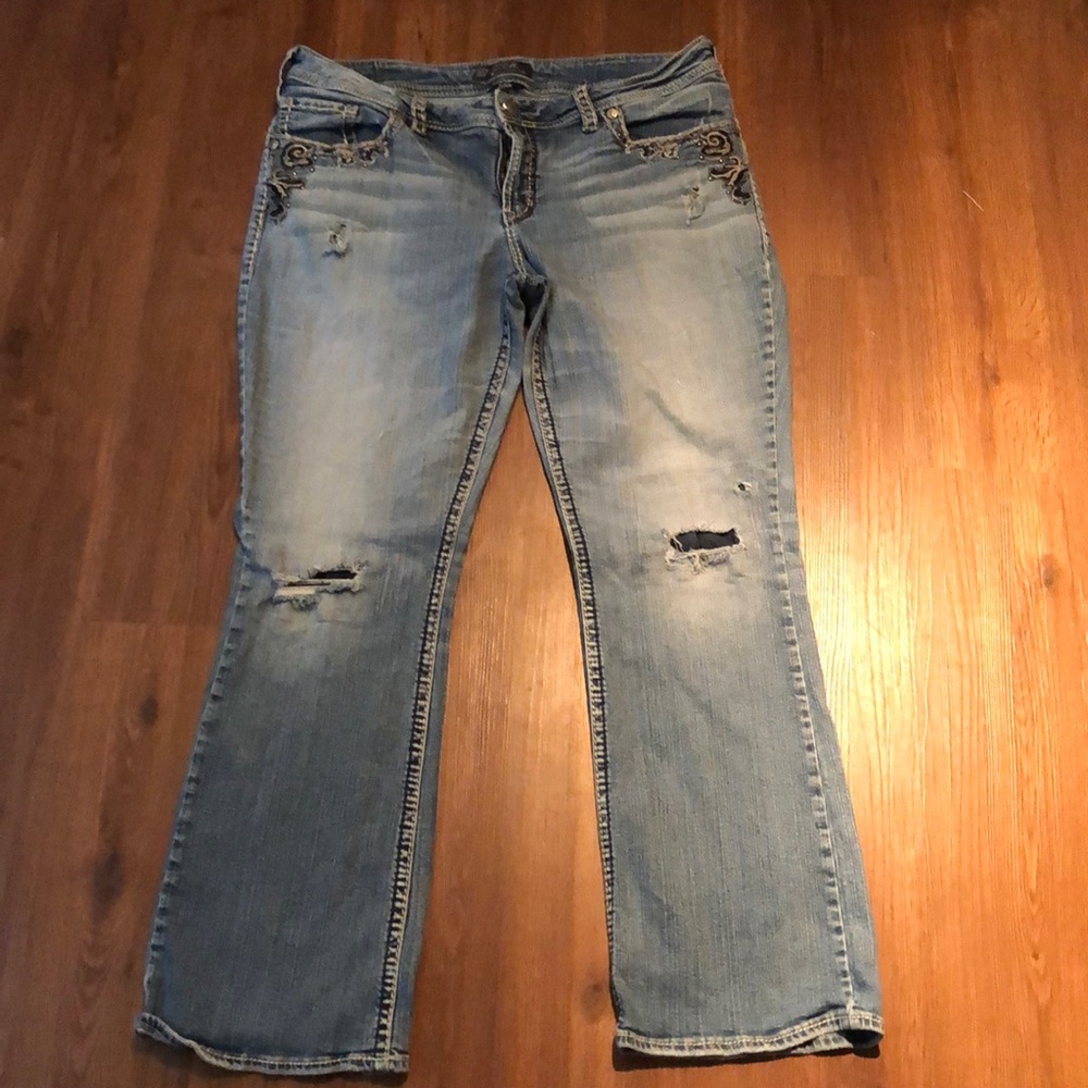 Silver jeans